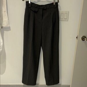 Rony Cobo  Wide leg flare pants, heavy fabrics, on grey color